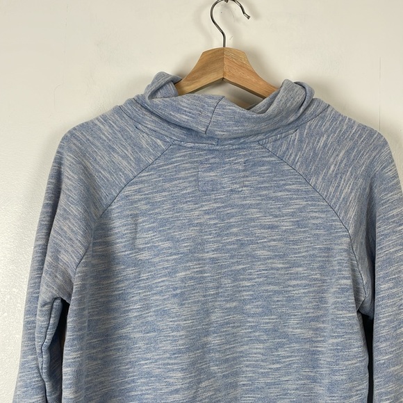 The Black Dog Drawstring Cowl Neck Long sleeve Pullover Womens S Sweatshirt Blue - Picture 7 of 9